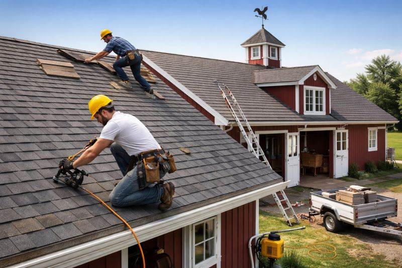 Our team working on Roofing Service projects in Rutherford County, TN