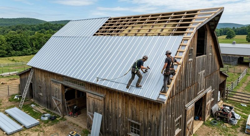 Barn Roof Installation in Rutherford County, TN